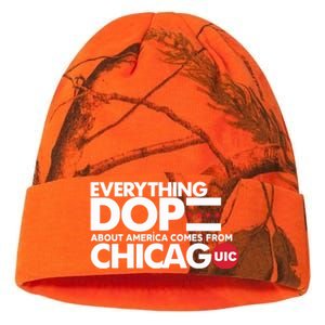 Shermann Dilla Thomas Everything Dope About America Comes From Chicago Uic Baske Kati Licensed 12" Camo Beanie