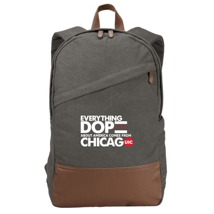 Shermann Dilla Thomas Everything Dope About America Comes From Chicago Uic Baske Cotton Canvas Backpack