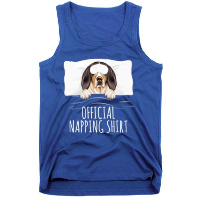 Sleeping Dog Treeing Walker Coonhound Napping Gift Tank Top