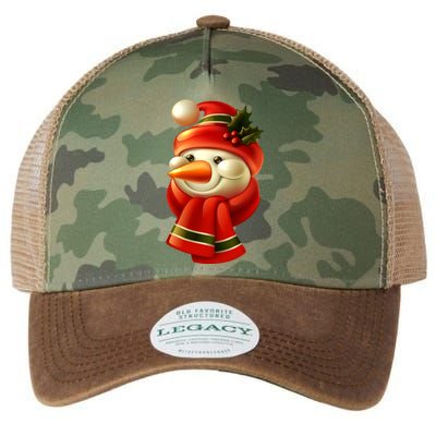 Snowman Dressed To Impress Legacy Tie Dye Trucker Hat