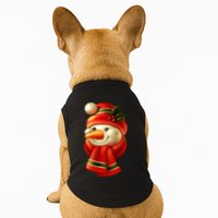 Snowman Dressed To Impress Doggie Tank