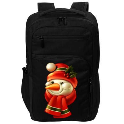 Snowman Dressed To Impress Impact Tech Backpack