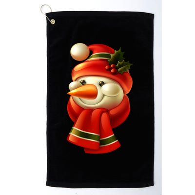 Snowman Dressed To Impress Golf Towel