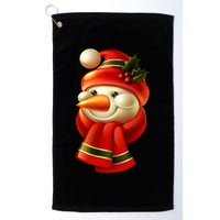 Snowman Dressed To Impress Golf Towel