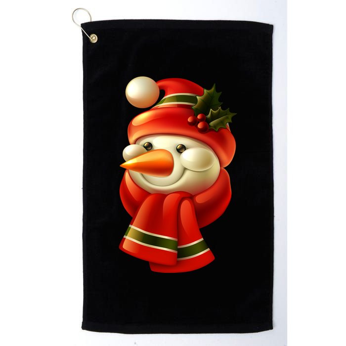Snowman Dressed To Impress Golf Towel