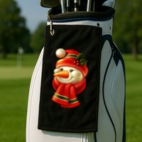 Snowman Dressed To Impress Golf Towel