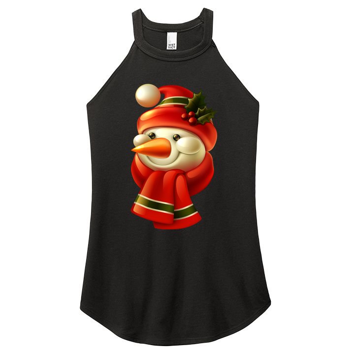 Snowman Dressed To Impress Women's Perfect Tri Rocker Tank