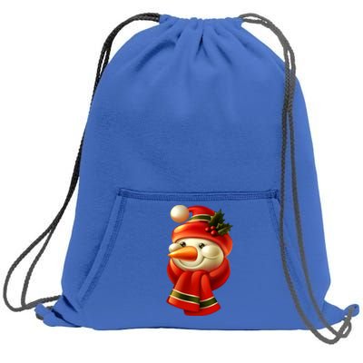 Snowman Dressed To Impress Sweatshirt Cinch Pack Bag