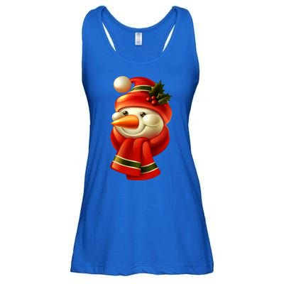 Snowman Dressed To Impress Ladies Essential Flowy Tank