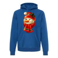 Snowman Dressed To Impress Premium Hoodie