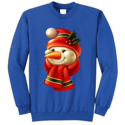 Snowman Dressed To Impress Tall Sweatshirt