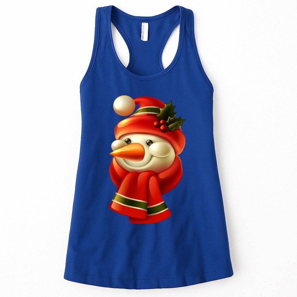 Snowman Dressed To Impress Womens Tank Top