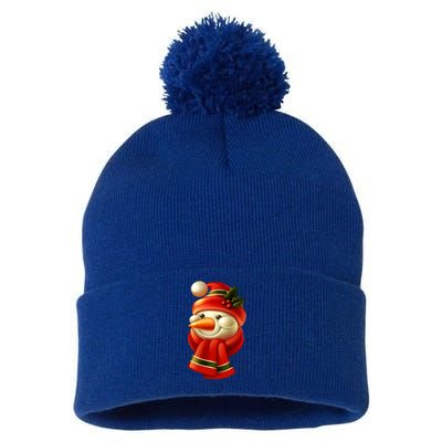 Snowman Dressed To Impress Pom Pom 12in Knit Beanie