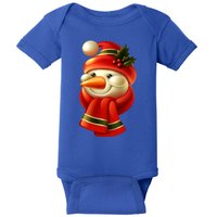 Snowman Dressed To Impress Baby Bodysuit