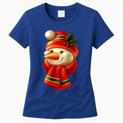 Snowman Dressed To Impress Womens T-Shirt