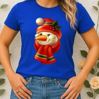 Snowman Dressed To Impress Womens T-Shirt
