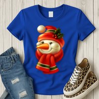 Snowman Dressed To Impress Womens T-Shirt