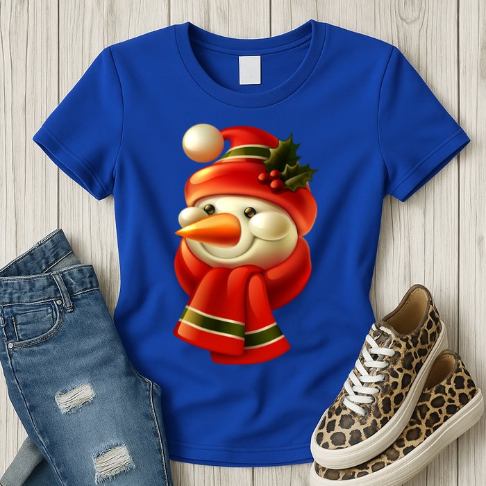 Snowman Dressed To Impress Womens T-Shirt