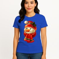 Snowman Dressed To Impress Womens T-Shirt