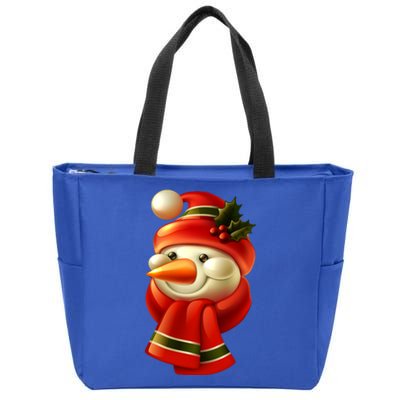 Snowman Dressed To Impress Zip Tote Bag