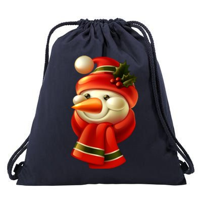 Snowman Dressed To Impress Drawstring Bag