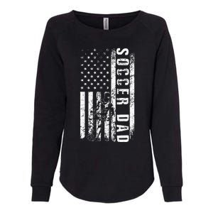 Soccer DAD USA Flag Soccer Team Fan DADDY Fathers Day Womens California Wash Sweatshirt