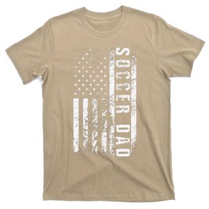 Soccer DAD USA Flag Soccer Team Fan DADDY Fathers Day T-Shirt