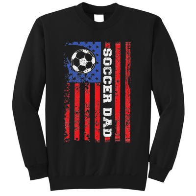 Soccer Dad Usa Flag All American Fathers Sweatshirt