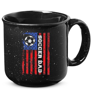 Soccer Dad Usa Flag All American Fathers 15oz Campfire Ceramic Mug