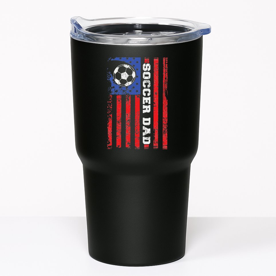 Soccer Dad Usa Flag All American Fathers Tumbler