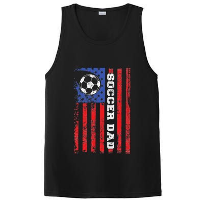 Soccer Dad Usa Flag All American Fathers PosiCharge Competitor Tank