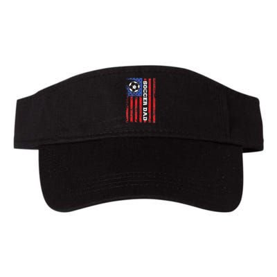 Soccer Dad Usa Flag All American Fathers Visor