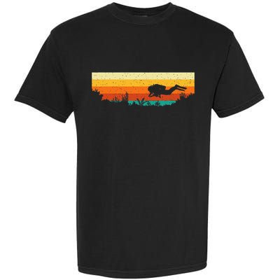 Scuba Diver Underwater Freediving Scuba Diving Garment-Dyed Heavyweight T-Shirt