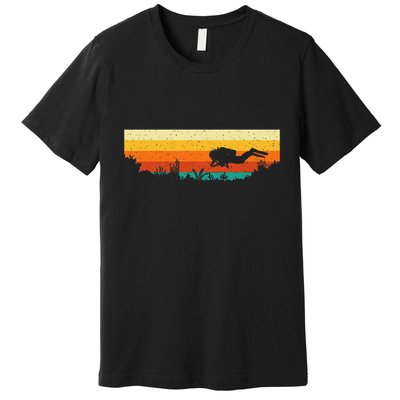 Scuba Diver Underwater Freediving Scuba Diving Premium T-Shirt