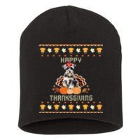 Schnauzer Dog Ugly Thanksgiving Sweater Short Acrylic Beanie