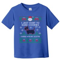 Scottie Dog Ugly Christmas Party Scottish Terrier Novelty Gift Toddler T-Shirt