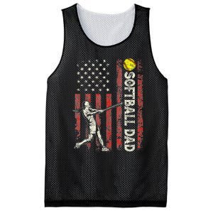 Softball Dad Us Flag Gifts For Dad Patriotic Fathers Day Mesh Reversible Basketball Jersey Tank