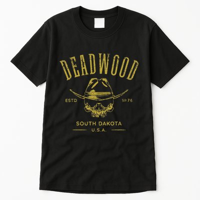 South Dakota Usa Skull Distressed Design Tall T-Shirt