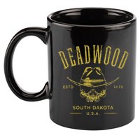 South Dakota Usa Skull Distressed Design 11oz C Handle Ceramic Mug