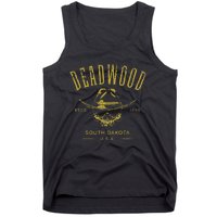 South Dakota Usa Skull Distressed Design Tank Top