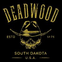 South Dakota Usa Skull Distressed Design Womens T-Shirt