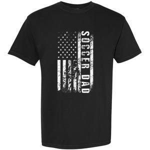 Soccer DAD USA Flag Soccer Team Fan DADDY Father's Day Garment-Dyed Heavyweight T-Shirt