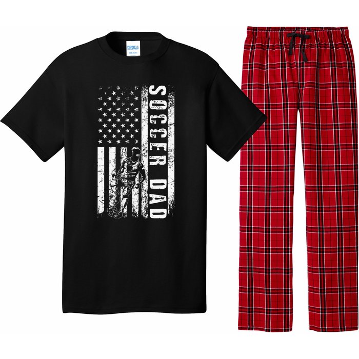 Soccer DAD USA Flag Soccer Team Fan DADDY Father's Day Pajama Set