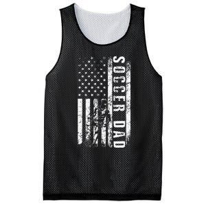 Soccer DAD USA Flag Soccer Team Fan DADDY Father's Day Mesh Reversible Basketball Jersey Tank