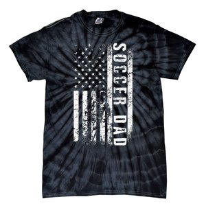 Soccer DAD USA Flag Soccer Team Fan DADDY Father's Day Tie-Dye T-Shirt