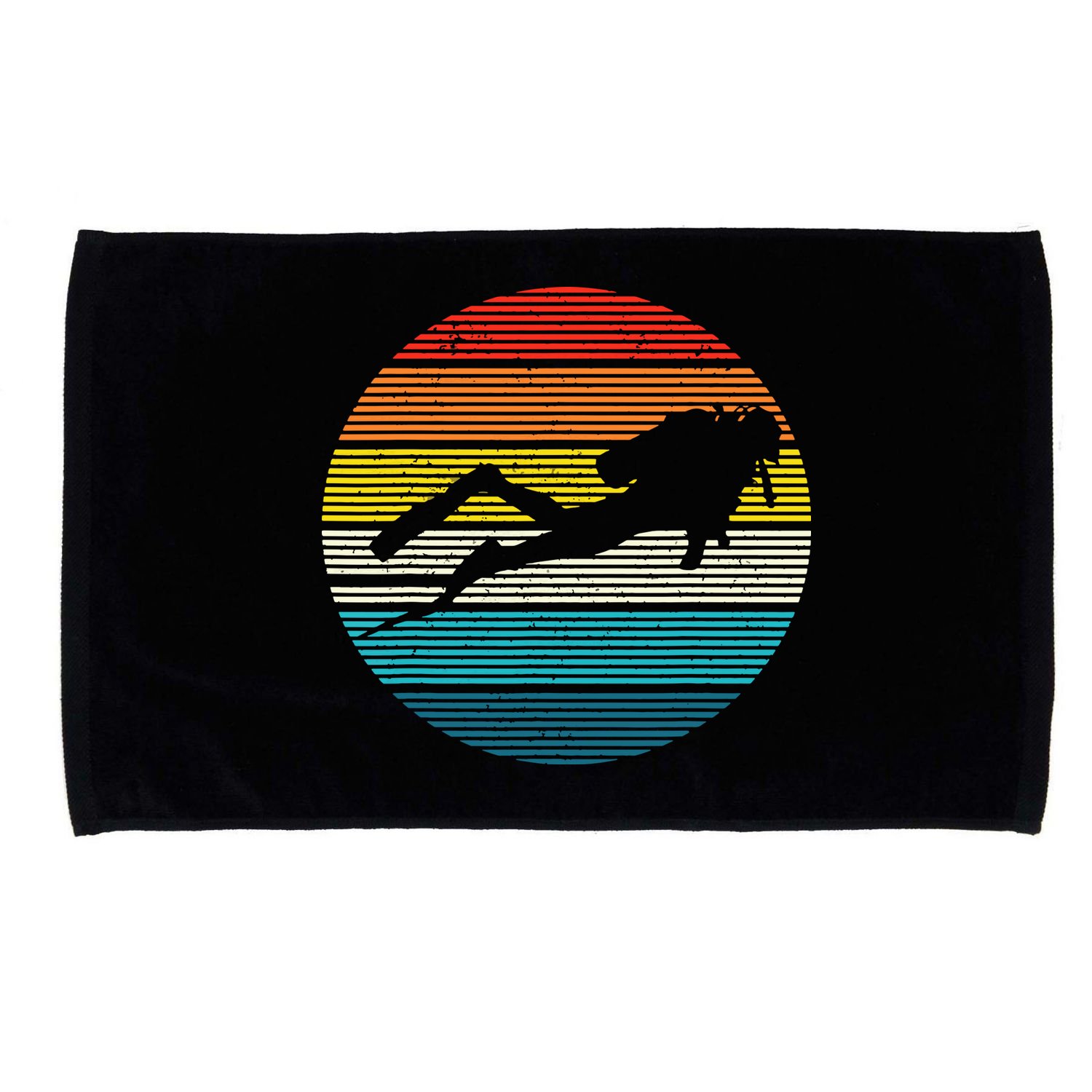 Scuba Diving Vintage Retro Ocean Scuba Diver Gift Microfiber Hand Towel