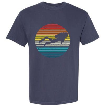 Scuba Diving Vintage Retro Ocean Scuba Diver Gift Garment-Dyed Heavyweight T-Shirt