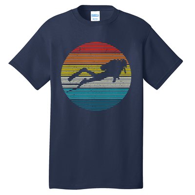 Scuba Diving Vintage Retro Ocean Scuba Diver Gift Tall T-Shirt