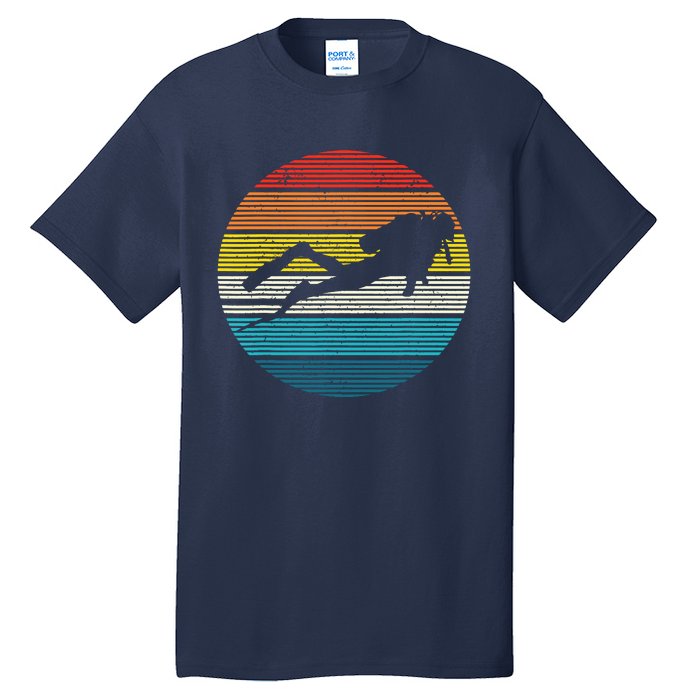 Scuba Diving Vintage Retro Ocean Scuba Diver Gift Tall T-Shirt