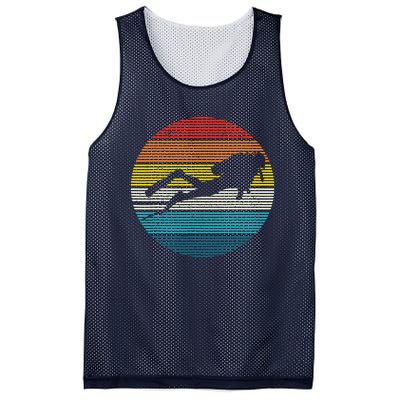 Scuba Diving Vintage Retro Ocean Scuba Diver Gift Mesh Reversible Basketball Jersey Tank